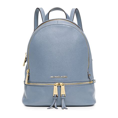 michael kors blue leather backpack|Michael Kors Backpack new collection.